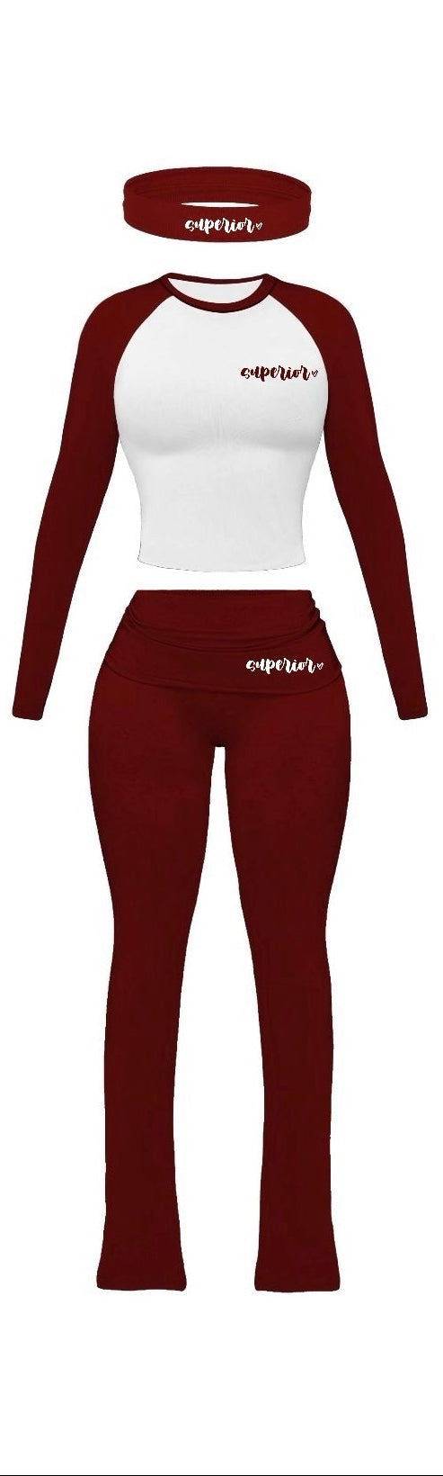 Burgundy 3pc Set